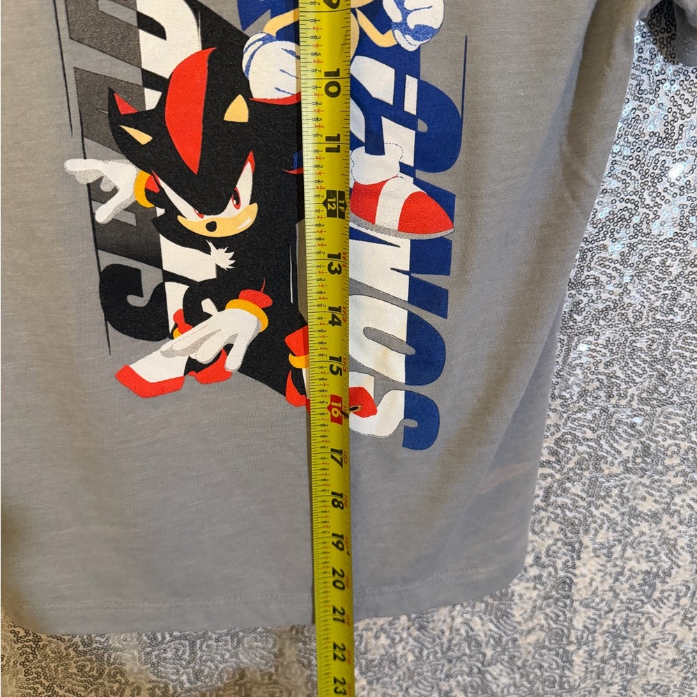 Gray Sonic the Hedgehog Kids T-Shirt - Picture 4 of 5